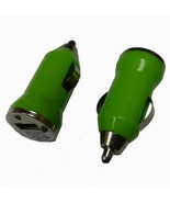 10 PACK - Universal USB Car Charger Portable Adapter – Neon Green - £7.20 GBP