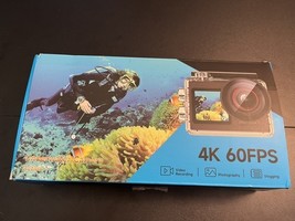 4k 60fps 20MP HD Action Camera - Underwater Camera 170 Degree Wide Angle... - $81.11 CAD
