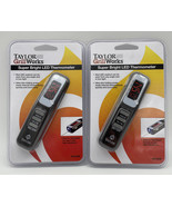 TAYLOR Grill Works Super Bright LED Thermometer #812GW PACK OF 2 - $31.67
