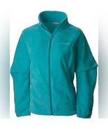 COLUMBIA Fleece Jacket Women’s 3X Bento Springs Miami Teal Green Hiking ... - £35.82 GBP