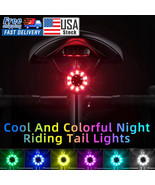 7 Colors Led Bicycle Cycling Tail Light Usb Rechargeable Bike Rear Warni... - £23.58 GBP