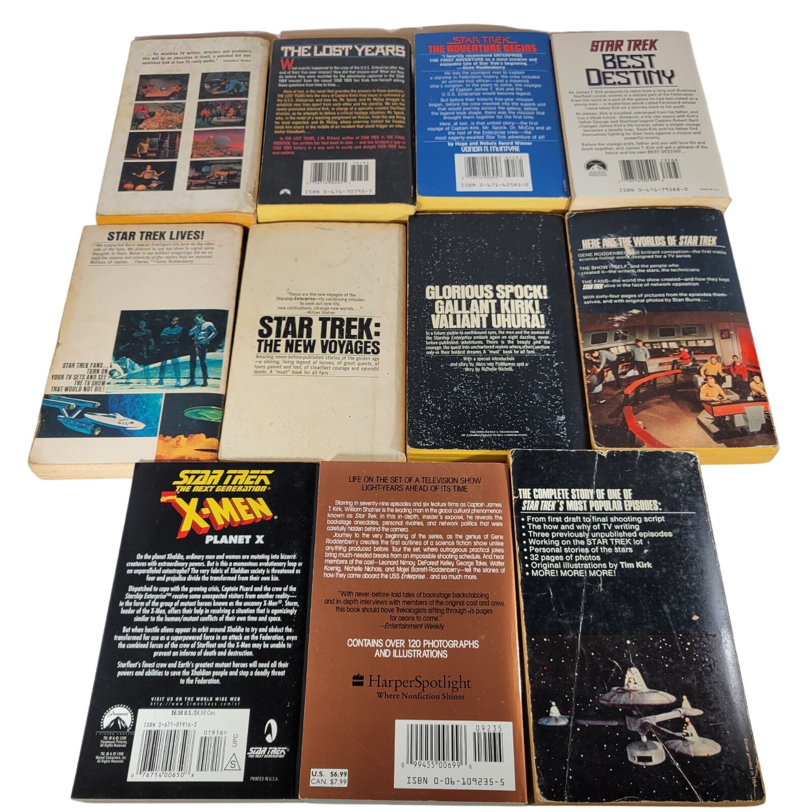 Lot of 11 Vintage Star Trek Novels - Paperback Memories Making Of New Voyages Item image 3
