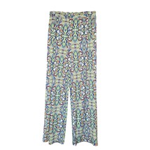 Cha Cha Vente Womens Large Pull On Pants Stretch Colorful Wide Leg Hippi... - $356.56 MXN