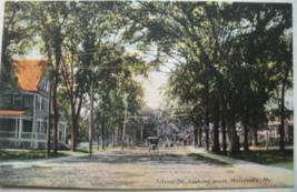 Vintage post card, of “Silver St. looking south, Waterville, Me.” Publis... - £7.98 GBP