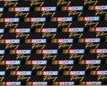 Cotton Retro Nascar Auto Racing Logos Sports Fabric Print by the Yard D7... - $16.95