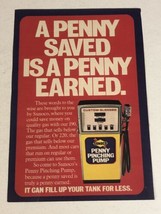1978 Sunoco Penny Pinching Pump Vintage Print Ad Advertisement pa16 - £5.53 GBP