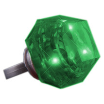 Huge Gem Ring Green Diamond - £17.99 GBP