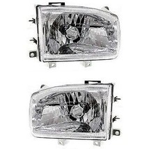 Headlight Set For 99-2004 Nissan Pathfinder Left and Right With Bulb 2Pc - £78.48 GBP