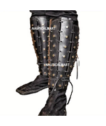 Viking Pirate Faux Leather Rivet Strap Adjustable Shoe Cover Cosplay Pro... - $138.93 CAD