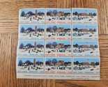 1961 Boys Town Nebraska Merry Christmas Stamp Block (12) - £1.48 GBP