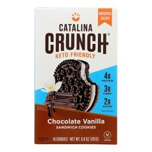 Catalina Crunch - Cookie Sandwich Chocolate Vanilla - Case Of 6-6.8 Oz - £50.16 GBP