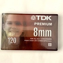 TDK 8mm 120Min Premium Camcorder Video Cassette Tape NEW SEALED MP 120 M... - $13.95