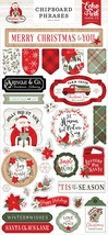 Echo Park Chipboard 6&quot;X13&quot;-Phrases, Christmas Time CT330022 - $19.30