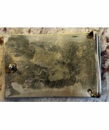 Vintage Abalone Mother Of Pearl Belt Buckle Silver - $19.68