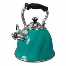 Mr. Coffee Alderton 2.3-Qt Stainless-Steel Whistling Tea Kettle With Lid, Red - £29.05 GBP