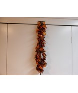 Greenbrier &quot;Halloween Orange Pumpkins On Oran Tinsel Garland&quot; 9 Feet Strand - $6.88