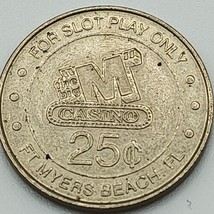 25 Cents Token from the Big M Casino Fort Myers Beach Florida OC - £1.48 GBP