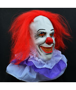 Halloween Killer Clown Costume Latex Mask - Stephen King&#39;s It Classic Pe... - $30.17 CAD