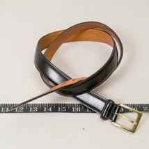 Trafalgar Cortina Men&#39;s Size 42 Belt Black Handmade Baltic Leather - £23.22 GBP
