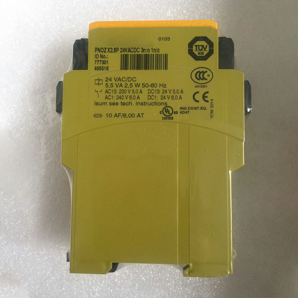 Safety Relay 24VACDC 3n/o 1n/c For Pilz PNOZ X2.8P 777301 - $150.27