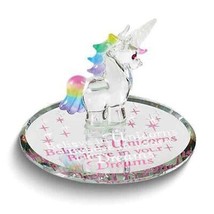 Glass Baron DREAMS Unicorn Handcrafted Glass Figurine - £21.66 GBP