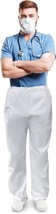 Pack of 10 Poly White Waterproof Disposable Pants with Elastic Waist - £26.14 GBP