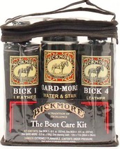 BICKMORE BOOT CARE KIT for leather boots shoes Bick 1 + Gard More spraY + Bick 4 - £58.99 GBP