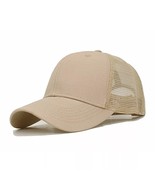 Mens Womens Trucker Hat Mesh Back Plain Snapback Baseball Cap Blank Viso... - $13.99
