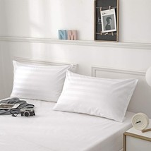 100% Egyptian Cotton King Pillow Protectors Set Of 2, 400 Thread Count Sateen We - £21.95 GBP