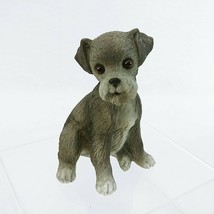 Dog Schnauzer Puppy Figurine by Lefton Orig Decal Hallmarked 1985 - £20.86 GBP