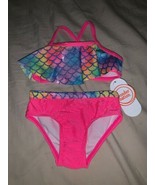 Size 12 Months Wonder Nation Pink Mermaid Scales Bikini Swimsuit Swim Su... - £11.95 GBP