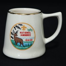 Boy Scouts VTG BSA Ceramic 2&quot; MINI Mug Stein 1969 Idaho National Jamboree CRAZED - £22.39 GBP