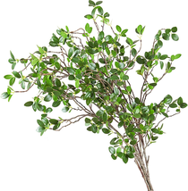 Ollain 43&quot; Artificial Greenery Stems Plants Faux Leaf Green Eucalytus Branches F - £34.96 GBP