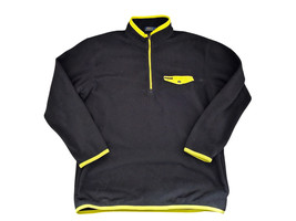 Vintage Polo Ralph Lauren Jacket Men Sz 2XLT Black  Fleece Sweater Quart... - $28.50