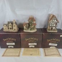 Vtg David Winter Cottages LOT Ivy Cottage Spinners Cottage Blackfriars Grange - £22.33 GBP