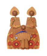 Collection Souvenir Russia  Moscow Wood Figurines Hand Painted Key Holde... - $285.92 MXN