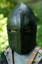 Medieval sugar loaf helmet crusader knight helmet sca larp reenactment costume - £60.73 GBP