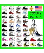 100 Pcs of 2D Sneakers Keychains Hype Beast Sneaker 2D Variety of Keycha... - $907.55 MXN