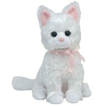 Sugar the White Cat  Pink Ribbon Ty Beanie Baby Retired MWMT Collectible - $44.95