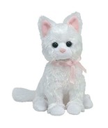 Sugar the White Cat  Pink Ribbon Ty Beanie Baby Retired MWMT Collectible - £35.34 GBP