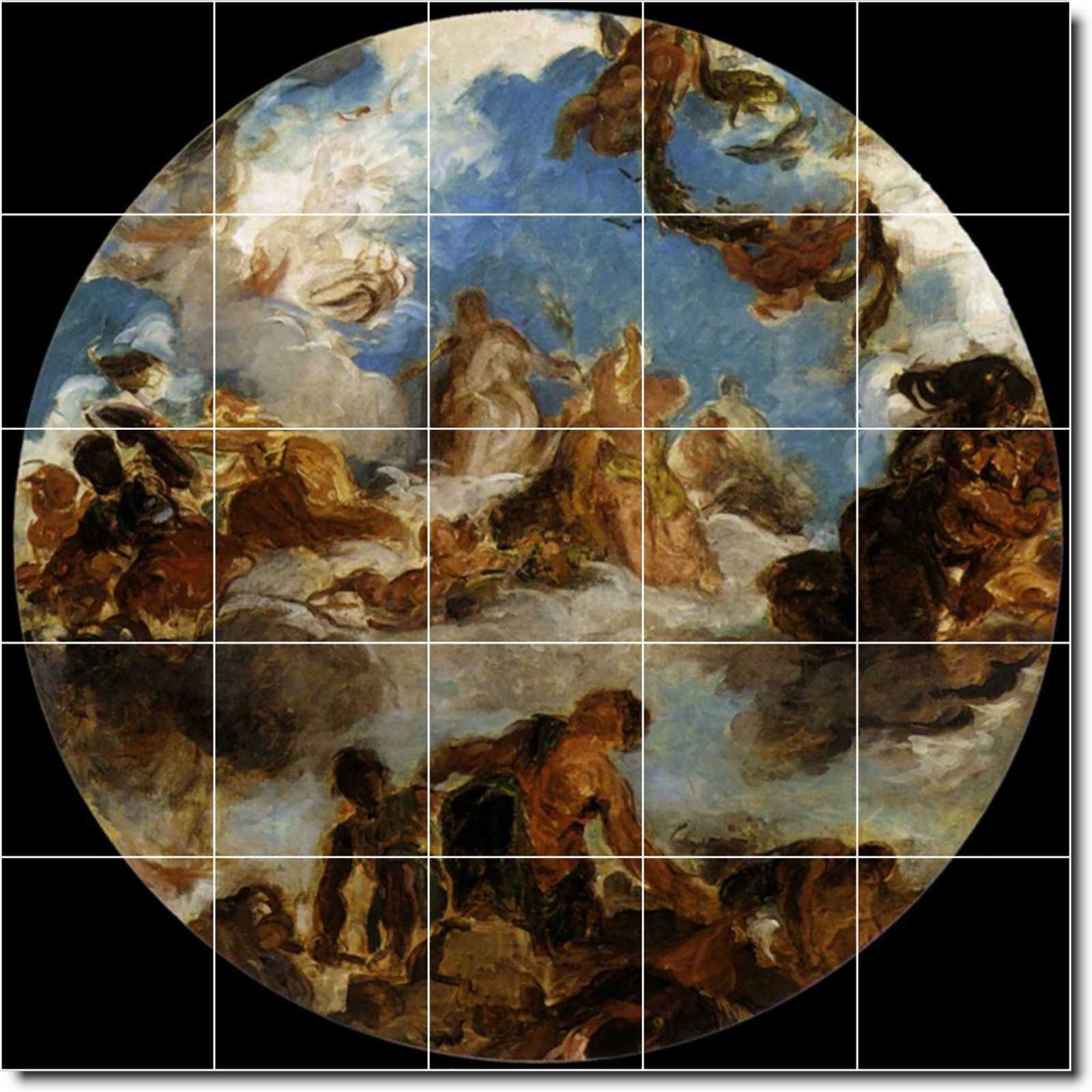 Delacroix eugene sketch for peace descends to earth 5x5