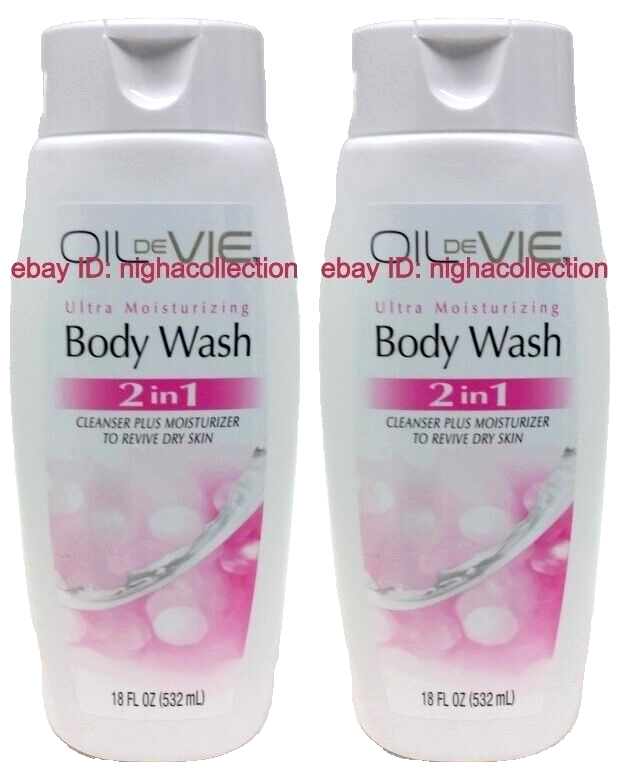 ( LOT 8 ) Oil of Life Ultra Moisturizing Skin 2 In 1 Body Wash 18 OzEa BRAND NEW - $56.42
