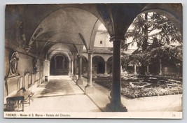 Florence Italy RPPC Museo di S. Marco Veduga del Chiostro Photo Postcard W22 - £5.46 GBP