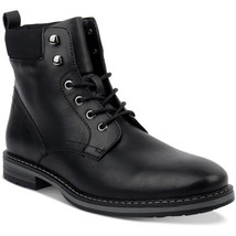 Club Room Men&#39;s Westin Lace-up Boots Black New - $24.70+