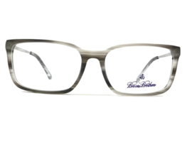 Brooks Brothers Eyeglasses Frames BB2030 6107 Grey Striped Horn 55-16-140 - $65.24