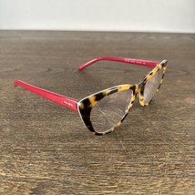 PRADA VPR05X 514-1O1 Italy Brown Tortoise/Red Eyeglasses FRAMES ONLY 51-... - £110.06 GBP