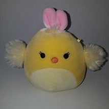 Squishmallows AIMEE Yellow Chick Plush Small 5&quot; Easter Bunny Ears Toy Gift - £10.08 GBP
