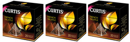 Curtis Black Tea French Truffle Set Of 3 Boxes X 20 = 60 Pyramids Us Seller - £13.19 GBP