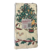 Vintage Party Cleo Gibson Christmas Tree Bear Paper Table Cover 54” X 96... - $12.00