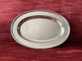 Stainless Steel Serving Platter/ Tray / Plate, 16” X 11” Oval Made In Japan, New - £17.19 GBP